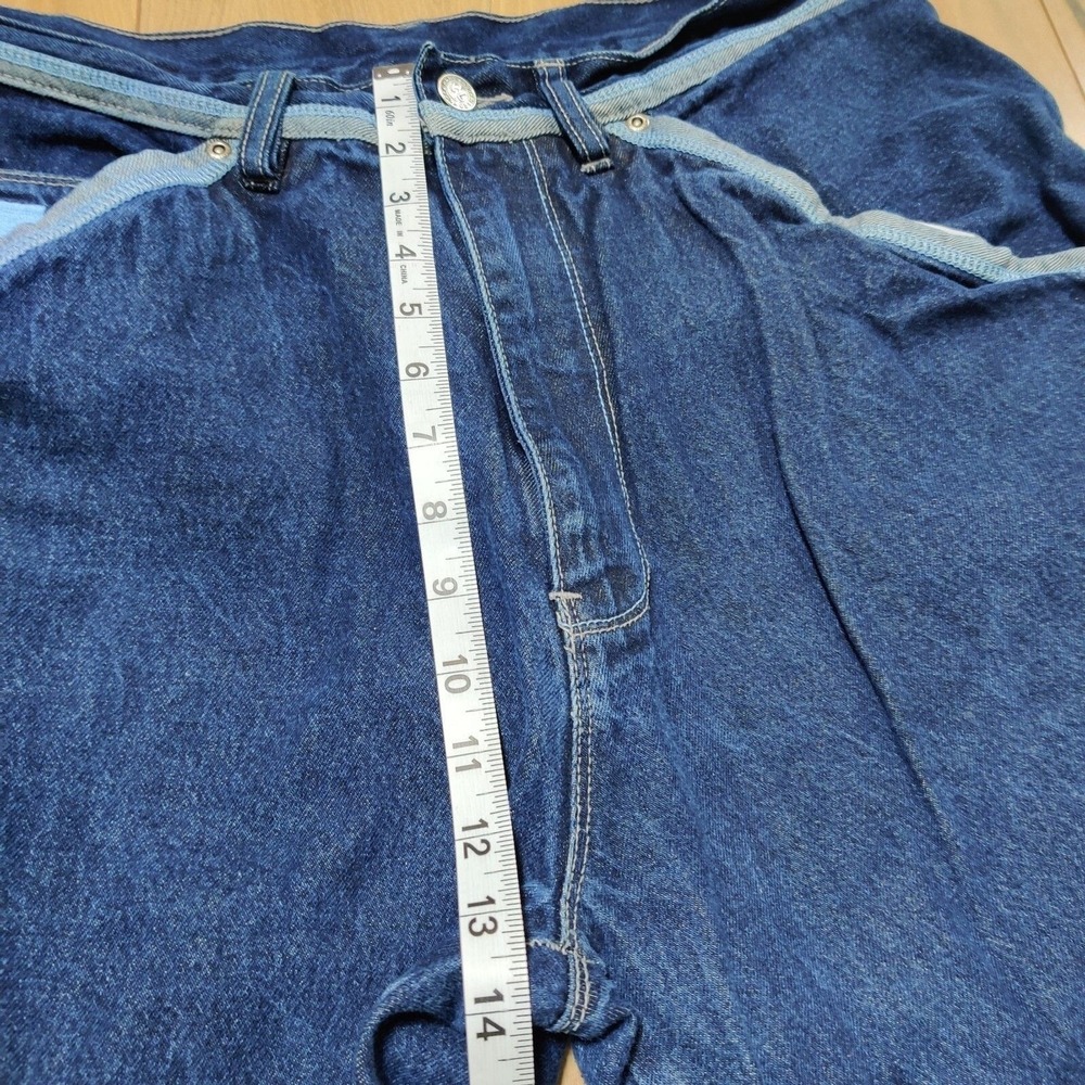 Vintage Y2K School Of Hard Knocks Embroidered Skater Carpenter Jeans Size 38X31 - Picture 11 of 15